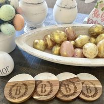 Monogramed Coasters